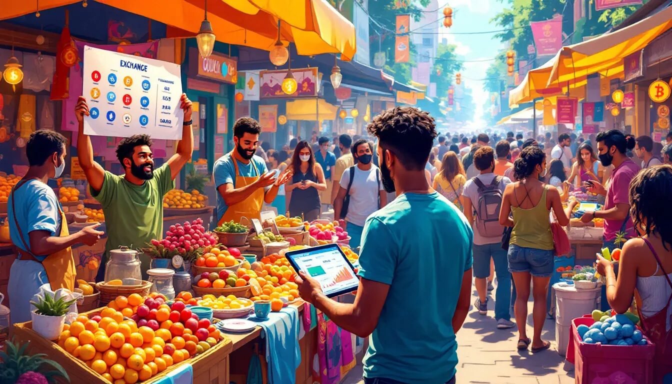 An illustrative image on how to choose a cryptocurrency exchange.